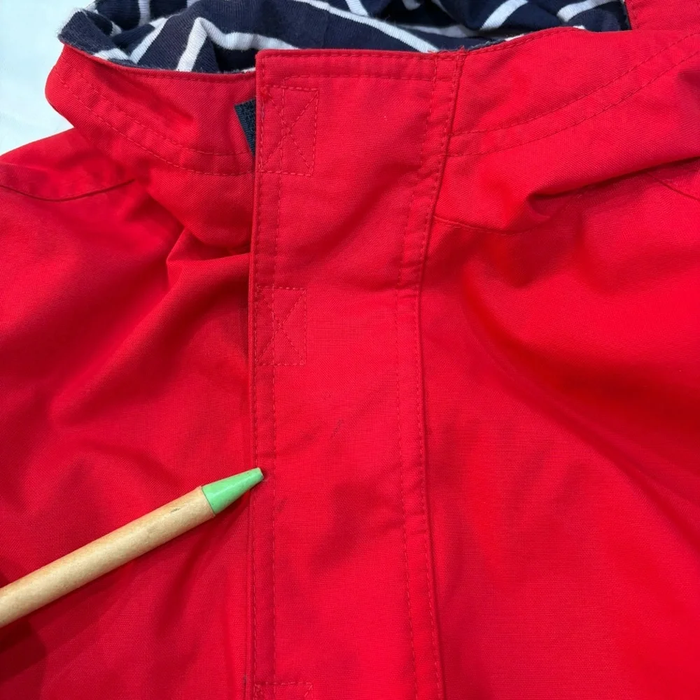 Hanna Andersson Weatherwear Jacket 110 (5T) Red Hooded Coat Kids